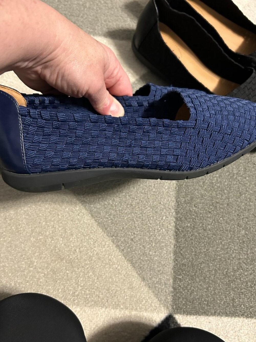 Comfortview ⭐️2 PAIRS⭐️ Women's The Bethany Woven Slip-On Shoes Size 10.5WW - Picture 4 of 16